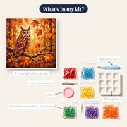 Autumn Maple Long-Eared Owl – kit contents