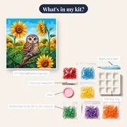 Sunflower Field Owl – kit contents