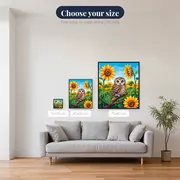 Sunflower Field Owl – available sizes