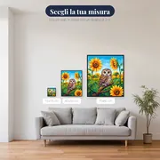 Gufo tra i Girasoli – misure disponibili