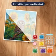 Sunflower Field Owl – kit ready to start