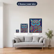 Mandala Midnight Owl – available sizes