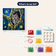 Owl in the Firefly Hollow – kit contents