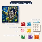 Gufo tra Rami e Lucciole – contenuto del kit