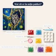 Uil in Nachtelijk Bos – inhoud van het pakket