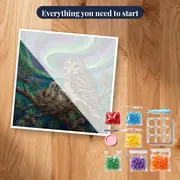 Mother Owl and Two Owlets – kit ready to start