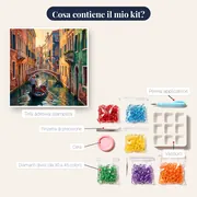 Canale Veneziano al Tramonto – contenuto del kit