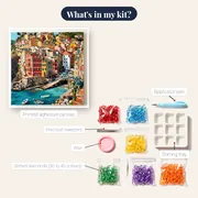 Turquoise Cinque Terre Harbor – kit contents