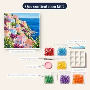 Maisons Pastel de Positano – contenu du kit