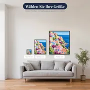 Pastellhäuser über der Amalfiküste – verfügbare Größen