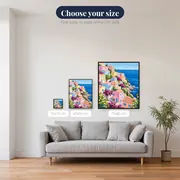 Pastel Positano by the Sea – available sizes
