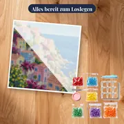 Pastellhäuser über der Amalfiküste – Set bereit zum Loslegen