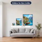 Villa am Comer See mit Holzboot – verfügbare Größen