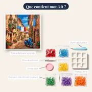 Ruelle italienne ensoleillée – contenu du kit