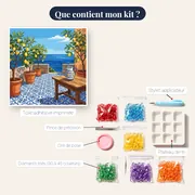 Terrasse sicilienne aux citronniers – contenu du kit