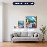 Terrasse sicilienne aux citronniers – tailles disponibles