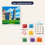 Pise sous le Ciel Bleu – contenu du kit