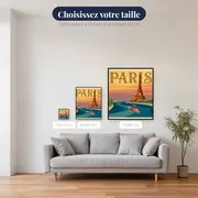 Paris au Coucher du Soleil – tailles disponibles