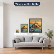 Mont Saint-Michel zur goldenen Stunde – verfügbare Größen