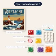 Phare Breton sur les Rochers – contenu du kit
