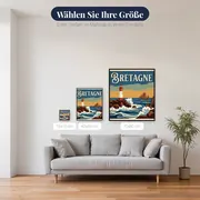 Bretagne am roten Leuchtturm – verfügbare Größen