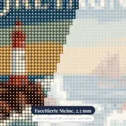 Bretagne am roten Leuchtturm – Nahaufnahme der Steine