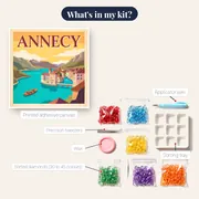 Annecy Turquoise Lake Poster – kit contents