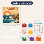 Biarritz mit Brandung und Felsen – Inhalt des Sets