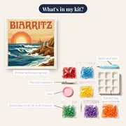 Biarritz Surfers at Sunset – kit contents