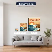 Biarritz Surfers at Sunset – available sizes