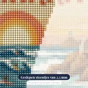 Vintage Biarritz aan Zee – close-up van de steentjes