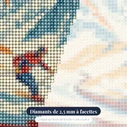 Affiche Vintage Chamonix au Mont Blanc – gros plan des diamants