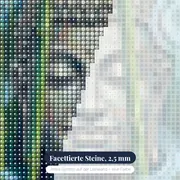 Buddha-Kopf im Bambusnebel – Nahaufnahme der Steine