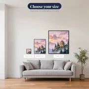 Misty Mountain Temple at Dawn – available sizes