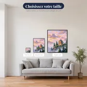 Pavillon brumeux des pins – tailles disponibles
