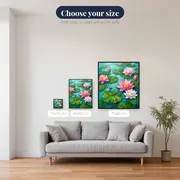 Pink Lotus Pond Dragonfly – available sizes