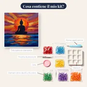 Buddha al Tramonto sul Lago – contenuto del kit