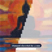 Buddha al Tramonto sul Lago – primo piano dei diamanti