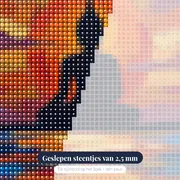 Boeddha bij de Oranje Zon – close-up van de steentjes