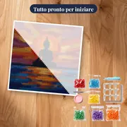 Buddha al Tramonto sul Lago – kit pronto per iniziare