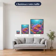Poissons-clowns dans l'anémone violette – tailles disponibles