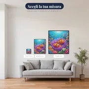Pesci pagliaccio nell'anemone viola – misure disponibili