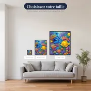 Chirurgiens bleus et jaunes du récif – tailles disponibles
