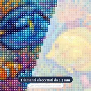 Pesci chirurgo blu e gialli tra gorgonie – primo piano dei diamanti