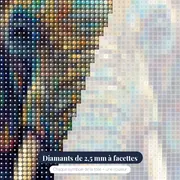 Vieil éléphant au regard sage – gros plan des diamants