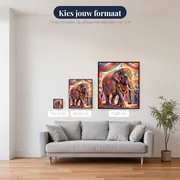 Versierde olifant in de feestelijke stoet – beschikbare formaten