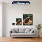 Elefantino che gioca nella pozza di fango – misure disponibili