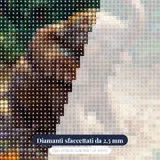 Elefantino che gioca nella pozza di fango – primo piano dei diamanti