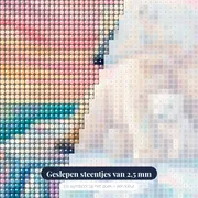 IJsbeermoeder en welp op ijsschots – close-up van de steentjes
