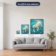 Orso polare nuota tra bolle e raggi – misure disponibili
